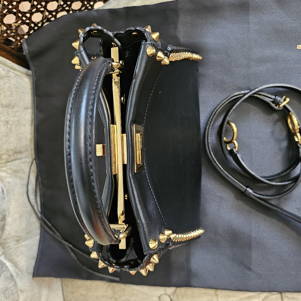 Authentic Fendi Studded mini Peekaboo - Picture 6 of 8